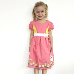 Two Mix Dress Anak Perempuan - Baju Anak Perempuan Fashion Bahan Katun Usia 1-12 Tahun 4211