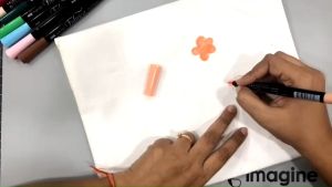 ปากกาเพ้นท์ผ้า Tsukineko Fabrico Dual Marker สีเหลือง (1 ด้ามมี 2 หัว) #111 Lemon Yellow