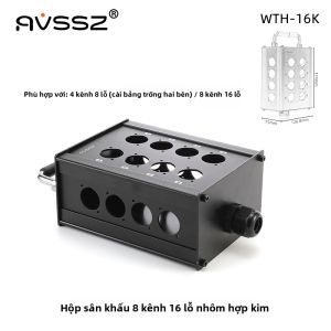 Amplifier Stage Sound Box Portable Audio Signal Cable Connector 16/24/32 Channels Jack Female And Male Blank Aluminum Alloy