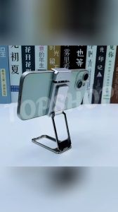 TOP SHOP Back Clamp Phone Stand 360°Rotating Holder stand Folding Metal Mechanical Phone Universal Bracket