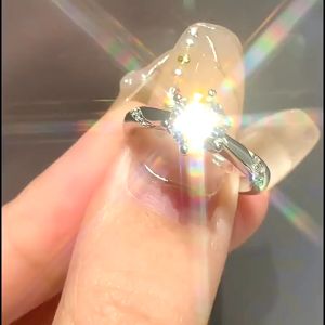 Cincin Adjustable 925 Perak Asli Couple Wanita Adjustable Ring Fashion Korean Style Anti Karat Aesthetic 1 Set Hadiah terbaik untuk
