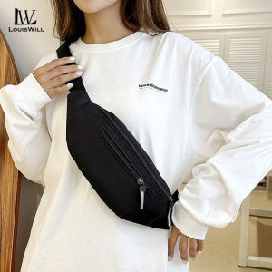 LouisWill กระเป๋ากีฬาสำหรับทุกเพศของกระเป๋าคาดเอวชายกระเป๋าลำลองกระเป๋าโทรศัพท์กันน้ำความจุสูงกระเป๋าแฟชั่นฟิตเนสสันทนาการกระเป๋าถนนกีฬาสำหรับนักศึกษา