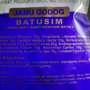 JAMU GODOG BATUSIM ( Mengobati Sakit Kencing Batu )