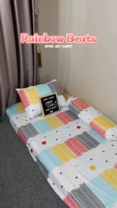 9.9 DISKON COD Sprei Oneset Motif Bear Night Aesthetic Size 140x200 - 180x200 Katun Micro Lembut