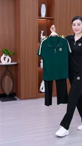 Đồ Bộ Trung Niên Chất Cotton Co Dãn 4 Chiều Bộ Mặc Đi Chơi Đi Du Lịch ĐI Tập Cho Mẹ Cho Bà Có Đủ Size 45 đến 75kg B17