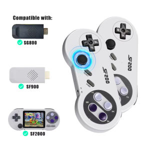 2PC Controller for SF2000/SF900/SG800 Video Game Console Portable Handheld Game Player 3D Rocker Wireless Gamepad Dual Joysitck