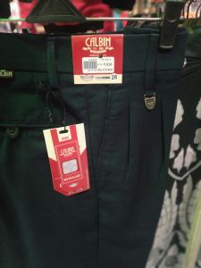 celana panjang pria merk calbin model formal kerja kantor bahan kain twist cowok pria dewasa