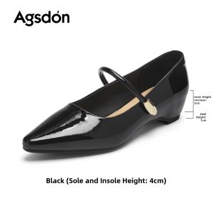 Agsdon | French Elegant Pointed Toe Mary Jane Shoes