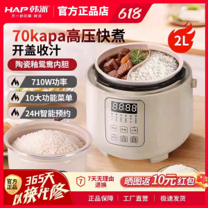 Automatic Mini Dual-Chamber Electric Pressure Cooker Rice Cooker Korean Style Yangyang Dan Ceramic Inner Pot Pressure Cooker