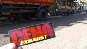 Knalpot Brong Pemakaian truk Bass Bulat