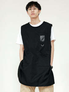 Canvas Apron Womens Waist Apron Waterproof Oil-resistant Restaurant Coffee Milk Tea Shop Service Uniform Casual Home Tool