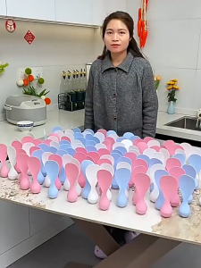 Thìa cơm lật đật chống dính thìa xới cơm chống dính chống đổ My Home DN352