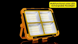 2 in1 Outdoor Rechargeable Solar Emergency Lights Waterproof LED Flood Light Solar Flashlight