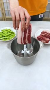 Máy xay thịt cối inox cao cấp dung tích 2 lít máy xay đa năng công suất 250W máy xay sinh tố cầm tay máy xay rau củ quả cho bé ăn dặm