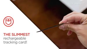 KeySmart SmartCard: World's First Rechargeable Tracker - American Made, Wireless, Waterproof Matte Black