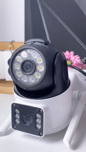 YooSee Kamera CCTV Dual Lens Kartu SIM 4G/Koneksi WiFi cctv sambung hp jarak jauh 1080P HD Night Vision Auto Tracking Two-Way Audio Security Cam