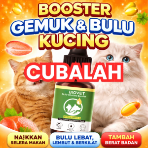 Biovet Daily Chubby Booster 30mL | Cat Booster Weight Gain | Vitamin for Fluffier & Shinier Coat
