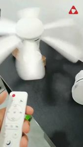 MISN Ceiling Fan with Light Remote Control LED Ceiling Lights Modern Design 3 Speed Ceiling Fan Lamp Living Room