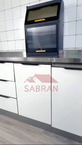 SABRAN Kitchen Storage Cabinet Stainless Steel Countertop Cabinet Sink Cabinet Gas Stove Cabinet