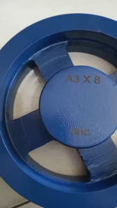 Pully A3 x 8" Jari Besi Ancuran Poli A3 x 8 inchi Pulley Cor besi Anc 8 inch A3x8" A3x8" A 3x8" 3x8 inci Puli Pulli Tipe A 3 jalur Jari Jr LazMMT
