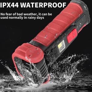 Mini Portable COB Work Light with Rotatable Lamp Head Magnetic Suction Type-C Fast Charging Multi Function Clip Waterproof