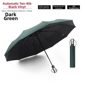 Automatic Folding Dual-Person Umbrella Sun and Rain Protection