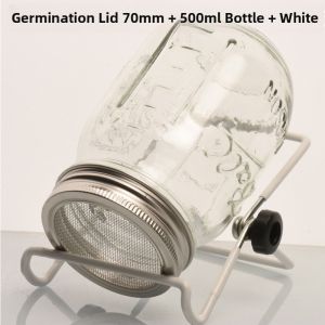 Home Use Mason Jar Sprouter Vegetable Germination Tool Creative Kitchen Storage Container Glass round Shape Anti-mold