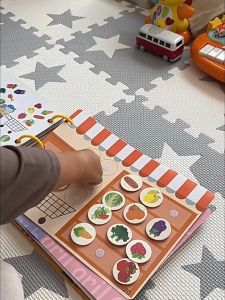 หนังสือเงียบ หนังสือฉีกมือเด็ก หนังสือฉีกมือเด็ก สติกเกอร์วิเศษ การศึกษาช่วงต้น ของเล่นเพื่อการศึกษาระดับอนุบาล