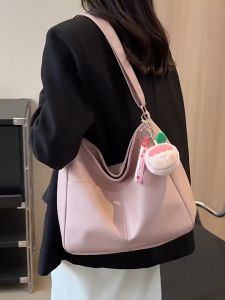 กระเป๋าสะพายไหล หนังPU สะพายข้างได้ สีเรียบ จุของได้เยอะ สไตล์เกาหลี สำหรับคุณผู้หญิง พร้อมส่งจากไทย