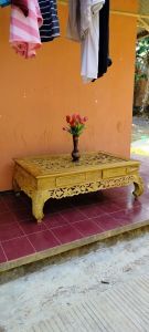 Meja kopi/tamu Ketapang kayu jati