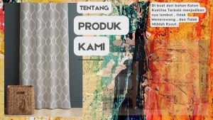 Gorden/hordeng/tirai smockring motif elegan FREE hook&tali size L120cm LP