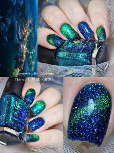Encounter the Blooms S Period Valentines Galaxy Series 1.0 Orion Oil-Based Nail Polish Non-Removable Shiny Glitter Nail Decorations