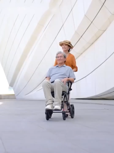 High Quality Folding Wheelchair Lightweight Folding Wheelchair for the Elderly Easy to Carry