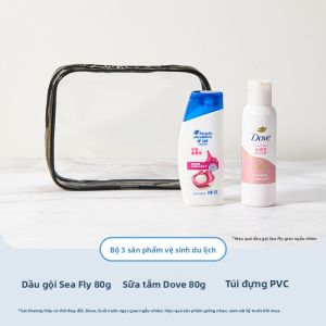 ETRAVEL | Bộ Đồ Dùng Du Lịch: Shampoo Gel Tắm Detergent Lỏng