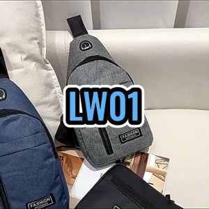 Tas slempang pria / sling bag / tas dada import LW01