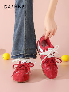 Daphne Elegant Ballet Style Flat Shoes Womens 2025 New Autumn Casual Shoes Versatile Comfortable Sporty round Toe Rubber Sole