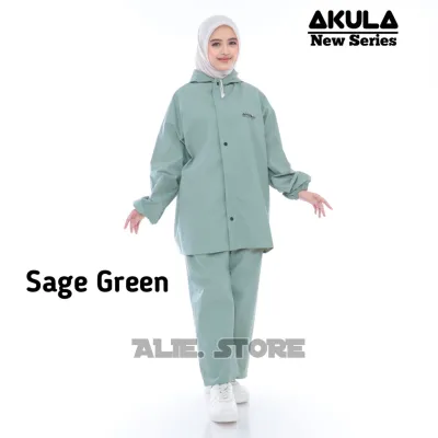 jas hujan AKULA Setelan dewasa pria tebal dan kuat setelan baju dan celana anti rembes