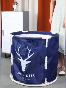 Bồn Tắm Gấp Gọn Tự Bung Lắp Ráp Sẵn Để Ngâm Thảo Dược Ngâm Đá(Đã Ráp Sẵn)