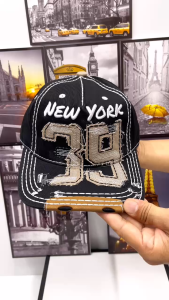 Mũ Lưỡi Trai Thêu Chữ NEW YORK Số 39 Cao CấpPhù Hợp Cho Cả Nam Và Nữ.