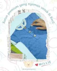 Nary Millie Romper Bayi - Jumper seri Earth Tone Playsuit Anak SNI