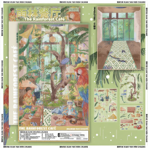Traditional Temple Scene 3D Stereoscopic Handmade Large Version High Difficulty Miniature Sticker