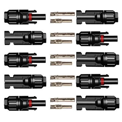 5 Pairs/Lot Solar Connectors with 2pcs Spanner Waterproof Solar Panel Connector SOLAR PV Connector For Solar cable 2.5/ 4/6mm2