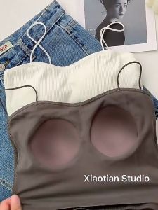 Ninabobo BR153 Tanktop Bra Spaghetti Atasan Tank Top Dalaman Wanita BH Busa Kamisol Pakaian Dalam Tangtop Tali Polos