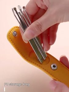 ชุดแคะหู ไม้แคะหู 6 ชิ้น ที่แคะหู สแตนเลสคุณภาพดี ครบชุด เครื่องมือทำความสะอาดหู ไม้แคะหูแบบเกลียว แก้ขี้หูตัน Ear Pick