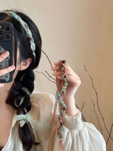 Bohemian Ethnic Style Hair Accessories Womens Summer Braid Ribbon Hair Tie Headscarf Waist Belt Chain Fashion Accessories