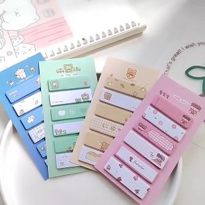 SK-A79 Sticky Note 6 Baris 120 Lembar Karakter Lucu / Kertas Memo Pembatas Buku Perlengkapan Sekolah
