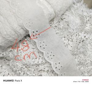 White Heart-shaped Cotton Lace
