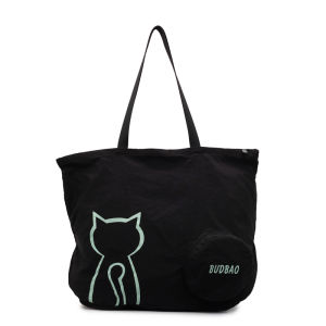 Large Capacity Tote Bag Womens New Simple Lightweight Single Shoulder Bag Commuter Handbag Foldable with Coin Purse