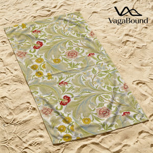 BILIBILI | Art Nouveau Floral Luxury Beach Towels Crafted from Combed Cotton Plush and Absorbent Beach Towel or Pool Towels