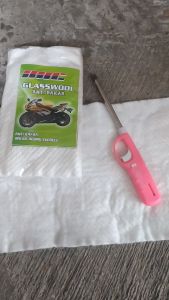 [PROMO] Glasswool Gasbul Peredam Panas dan Suara Knalpot Racing Anti Bakar